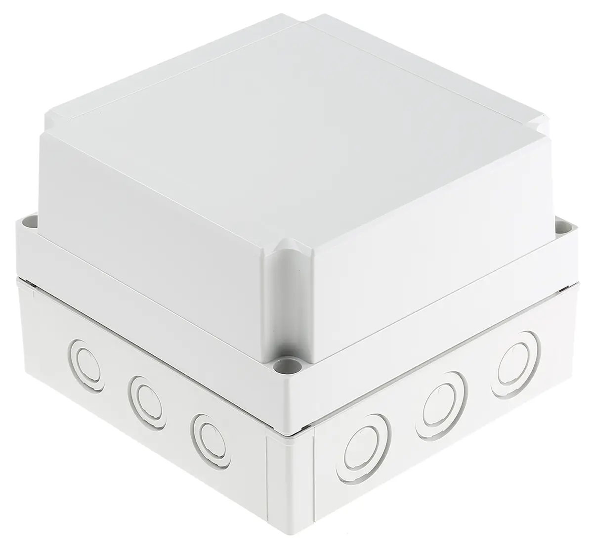 Produktfoto 1 von Fibox; Gehäuse; Polycarbonat; Grau; IK08 IP40, IP66 Breite 180 mm Höhe 125 mm Länge 180 mm