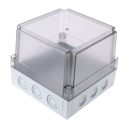 Produktfoto 1 von Fibox; Gehäuse; Polycarbonat; Grau; IK08 IP66, IP67 Breite 180 mm Höhe 150 mm Länge 180 mm