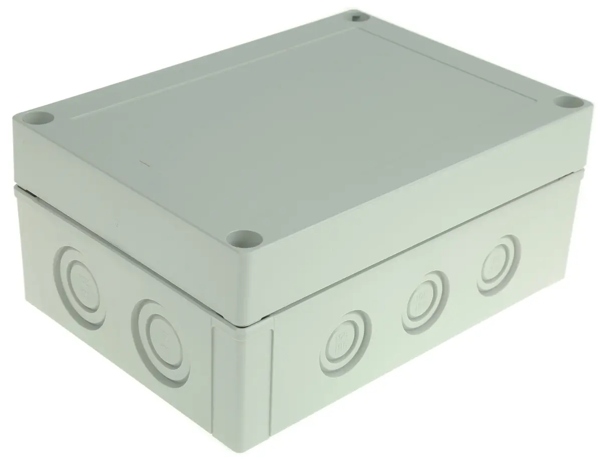 Produktfoto 1 von Fibox; Gehäuse; Polycarbonat; Grau; IK08 IP66, IP40 Breite 130 mm Höhe 75 mm Länge 180 mm
