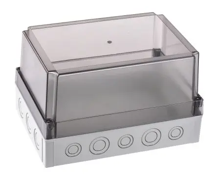 Produktfoto 1 von Fibox; Gehäuse; Polycarbonat; Grau; IK08 IP66, IP67 Breite 180 mm Höhe 150 mm Länge 255 mm