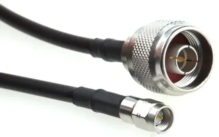 Produktfoto 1 von Radiall Cable Assembly Koaxialkabel Stecker, 50 Ω Stecker, 500 mm, Typ N / SMA, Schwarz