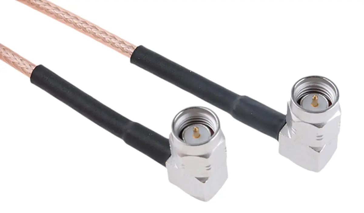 Produktfoto 1 von Radiall Cable Assembly Koaxialkabel Stecker, 50 Ω Stecker, 1 m, SMA / SMA, Braun