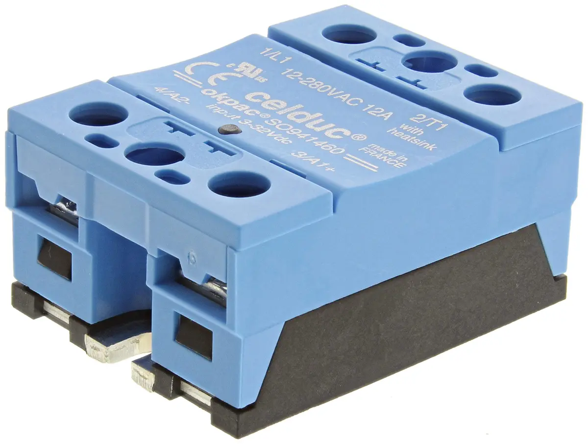 Produktfoto 1 von Celduc SO9 DIN-Hutschiene Halbleiterausgang, SPST 280 V eff. 32V / 12 A