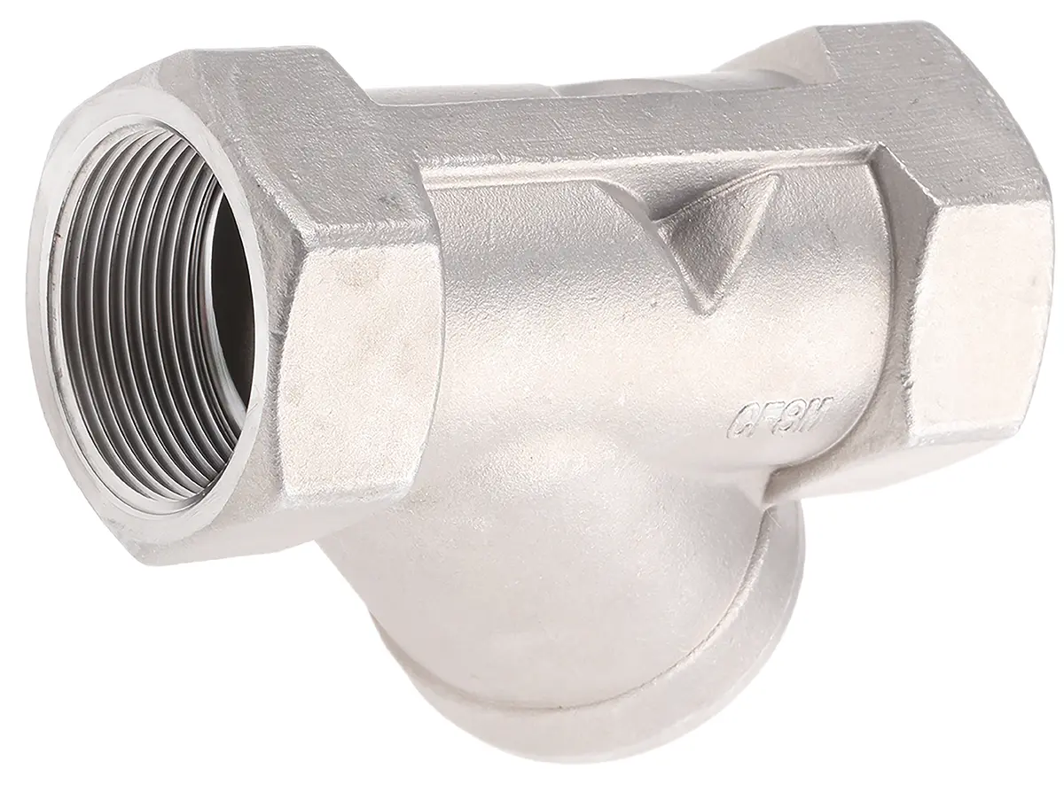 Produktfoto 1 von RS PRO Edelstahl Y-Sieb Flüssig