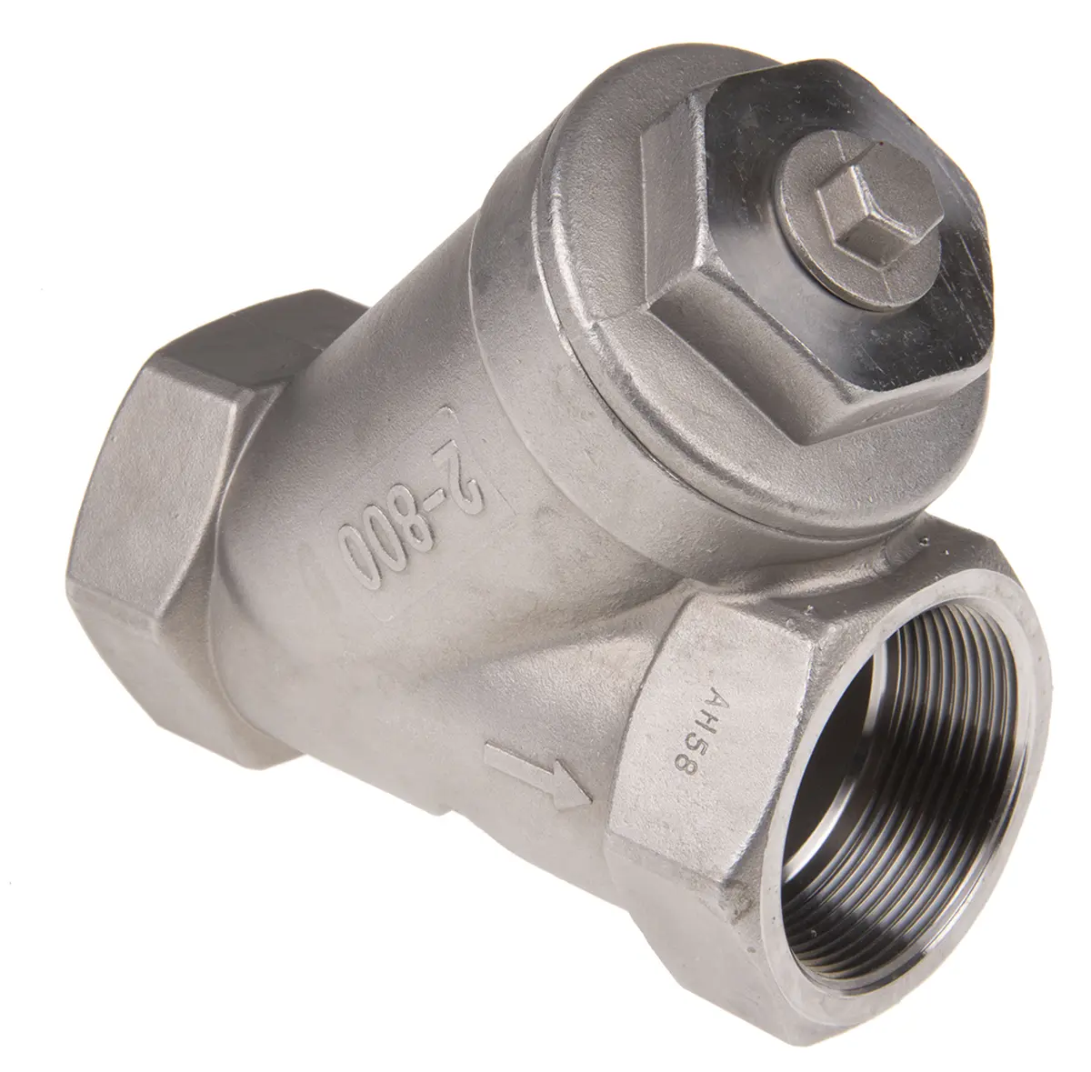 Produktfoto 1 von RS PRO Edelstahl Y-Sieb Flüssig