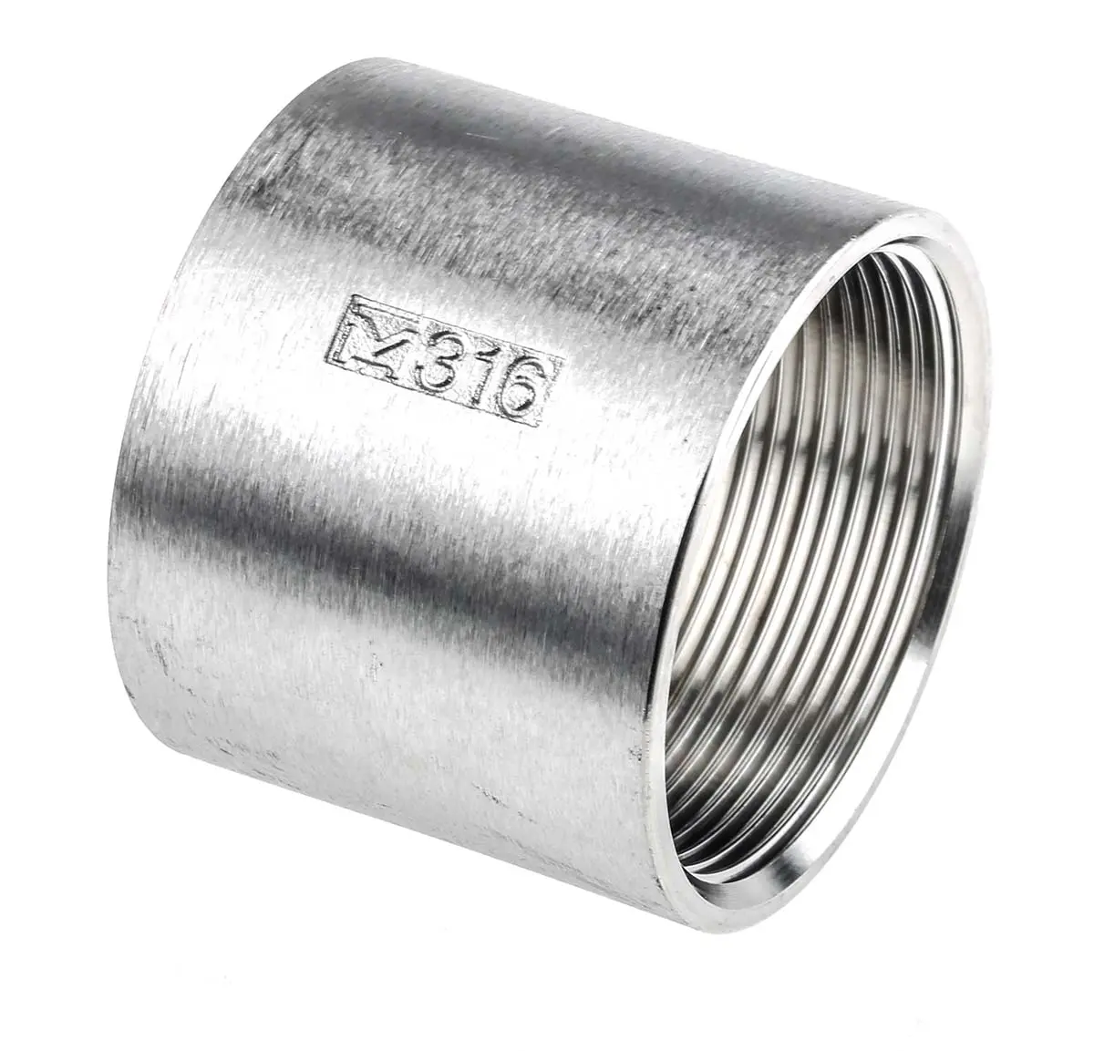 Produktfoto 1 von RS PRO Edelstahl-Rohrverschraubung Buchse Gerade x Buchse Mit Gewinde 50.8 mm x Buchse Mit Gewinde 50.8 mm