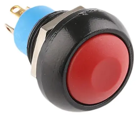 Produktfoto 1 von APEM IP Druckschalter Tastend Panel Ø 12.9 mm, 1-poliger Umschalter / 5A 50 V dc 48 V ac, IP67
