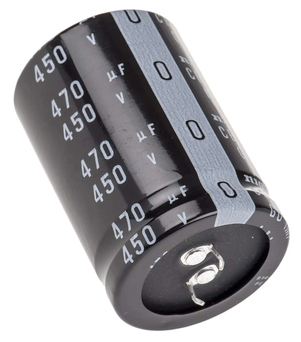 Produktfoto 1 von Nichicon GU Snap-In Aluminium-Elektrolyt Kondensator 470μF ±20% / 450V dc, Ø 35mm x 50mm, bis 105°C