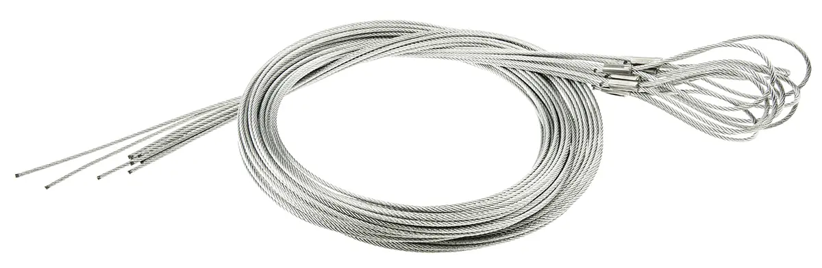 Produktfoto 1 von Gripple Drahtseilklemmen Kauschen Satz, Stahl, 2 m