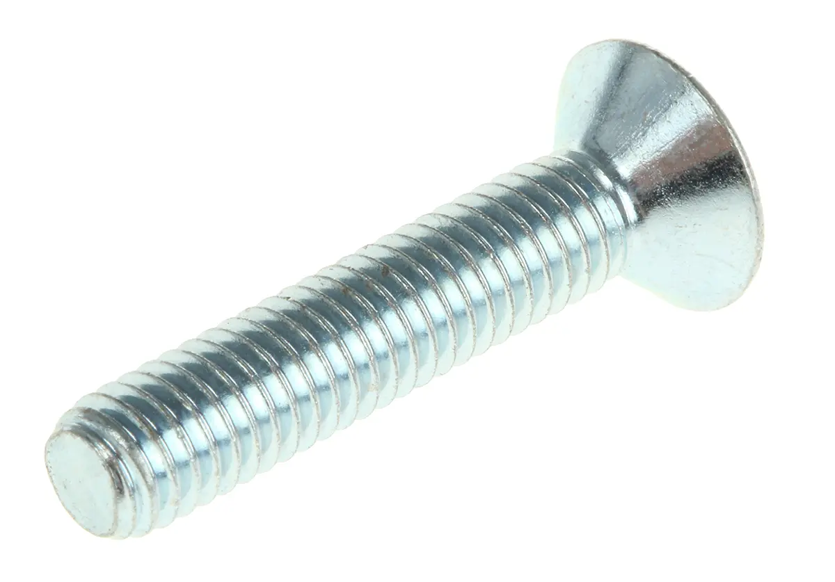 Produktfoto 1 von RS PRO Senkkopf Innensechskantschraube, Stahl verzinkt, M6 x 1mm, 30mm