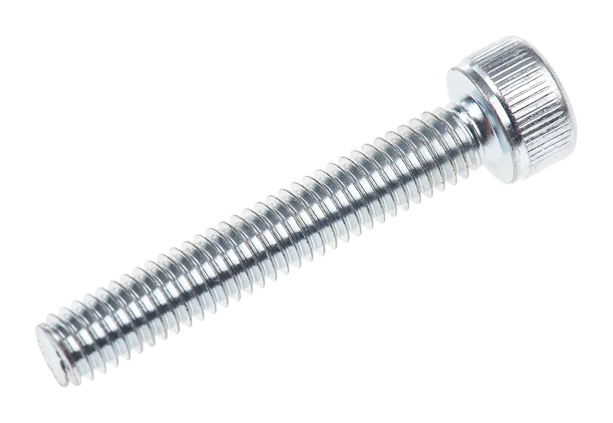 Produktfoto 1 von RS PRO Zylinderkopf Innensechskantschraube, Stahl verzinkt, M4 x 0.7mm, 25mm
