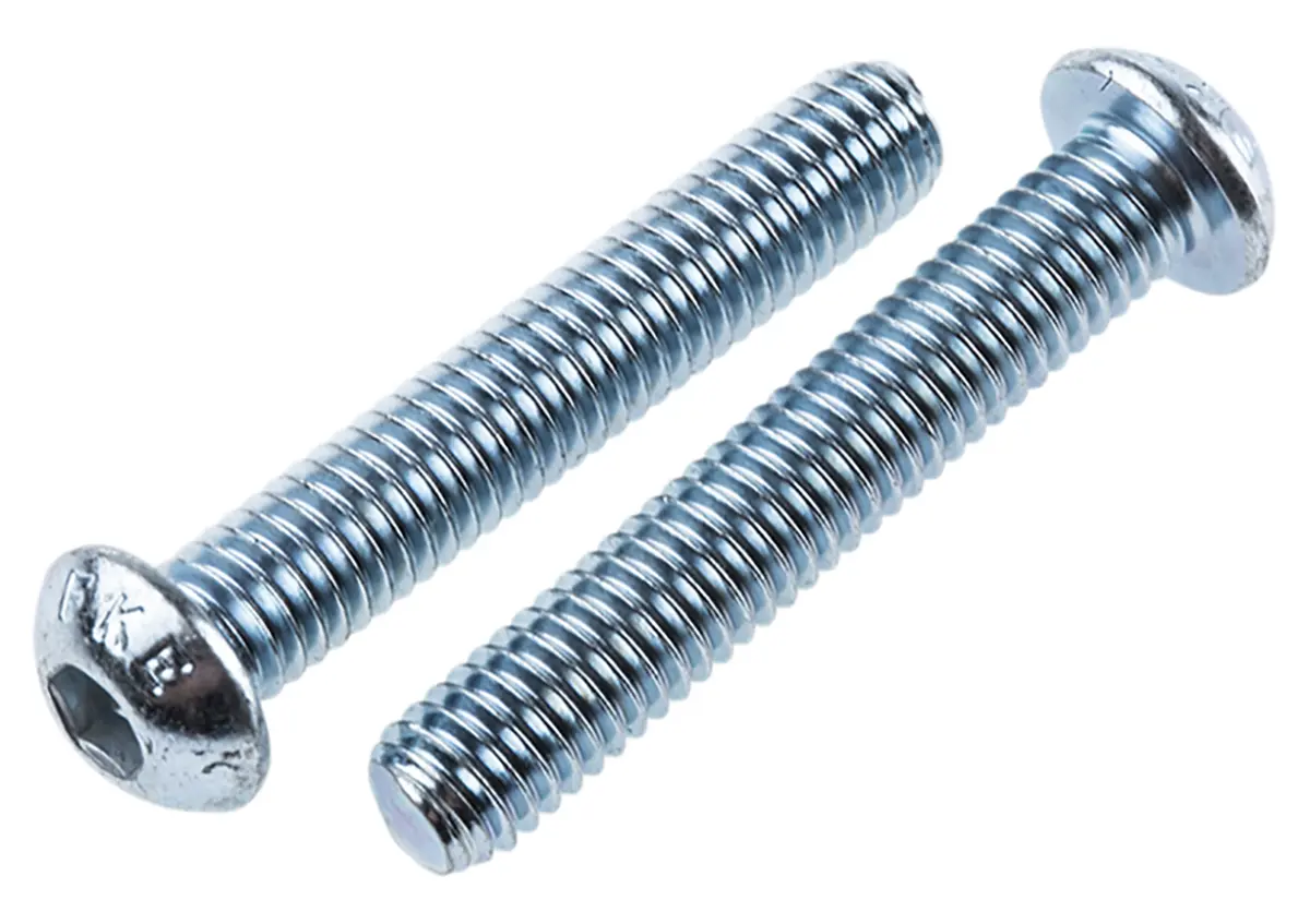 RS PRO Linsenkopf Innensechskantschraube, Stahl verzinkt, M6 x 1mm, 35mm