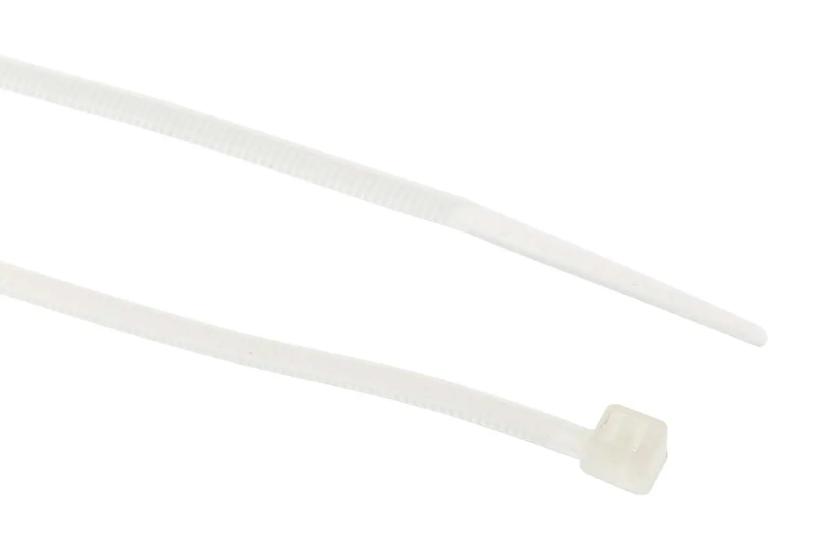 RS PRO Nylon 6.6 Kabelbinder Nicht lösbar Natur 2.5 mm x 100 mm
