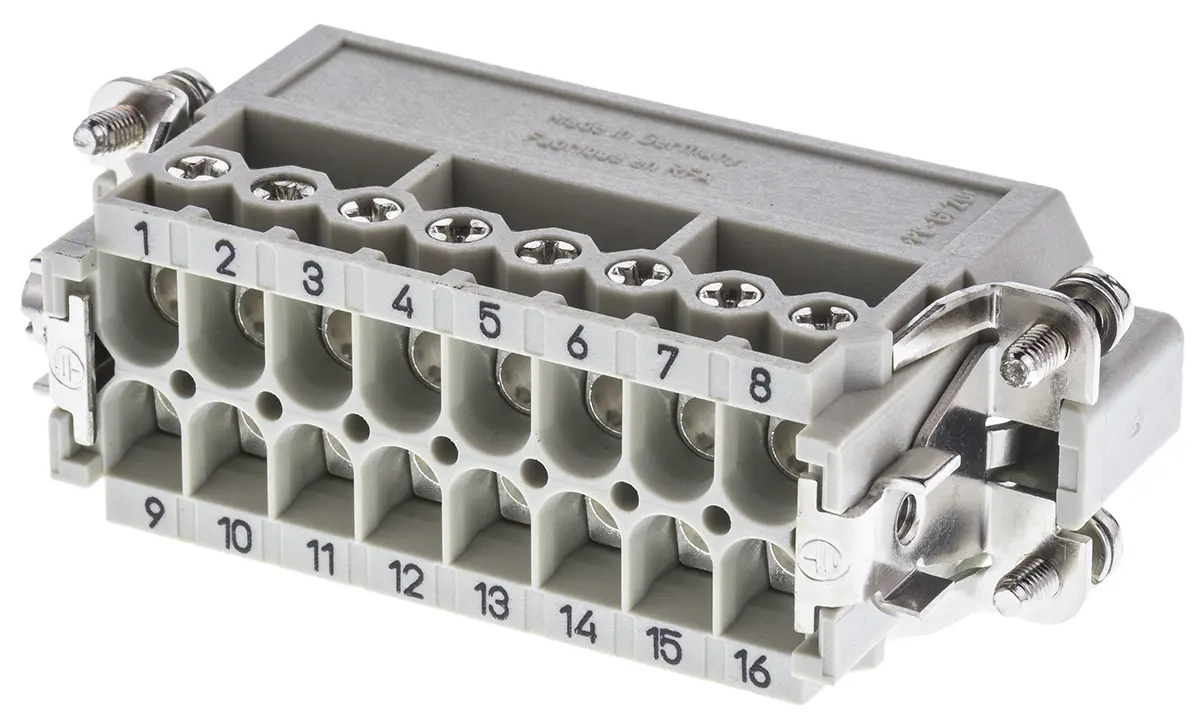 Produktfoto 1 von HARTING Han A Schwere Steckverbinder Steckverbindersatz, Stecker 16-polig, 250 V / 16A