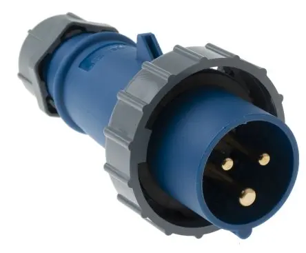 Produktfoto 1 von MENNEKES AM-TOP Leistungssteckverbinder Blau 3P, 230V, Kabel Gerade IP67 16A