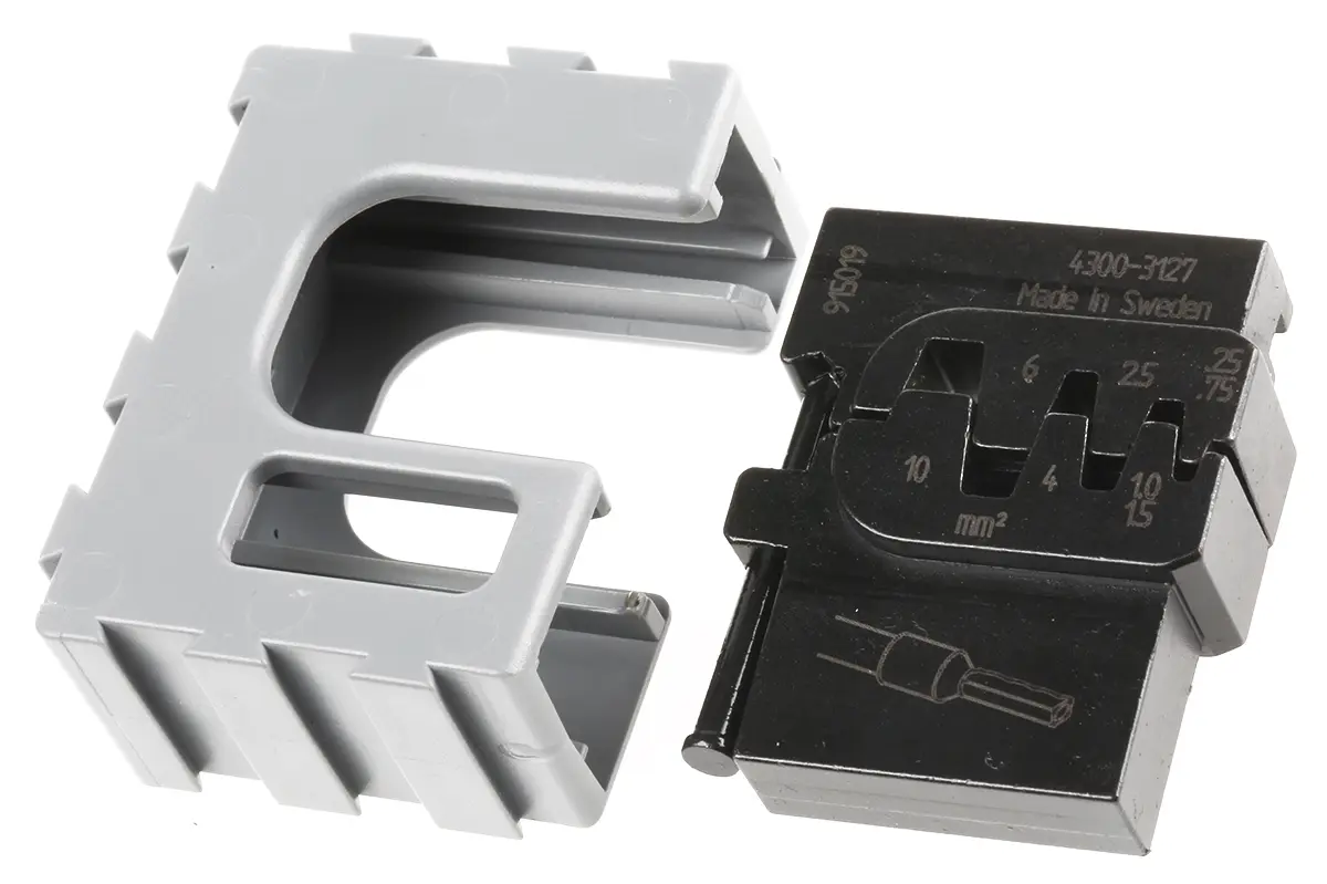 Produktfoto 1 von RS PRO MCT Crimp-Matrizensatz Schwarz, Crimpmatrize