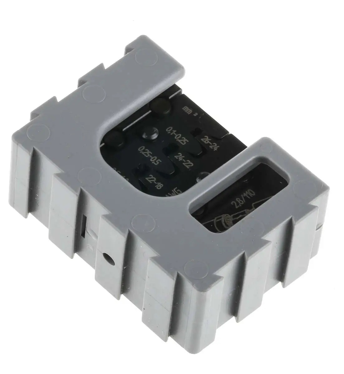 Produktfoto 1 von RS PRO MCT Crimp-Matrizensatz Schwarz, Crimpmatrize