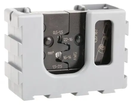 Produktfoto 1 von RS PRO MCT Crimp-Matrizensatz Schwarz, Crimpmatrize