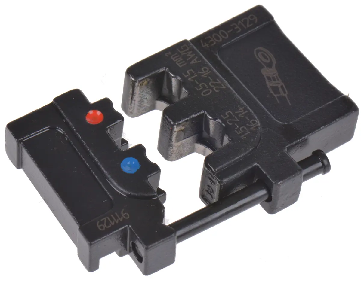 Produktfoto 1 von RS PRO MCT Crimp-Matrizensatz Schwarz, Crimpmatrize