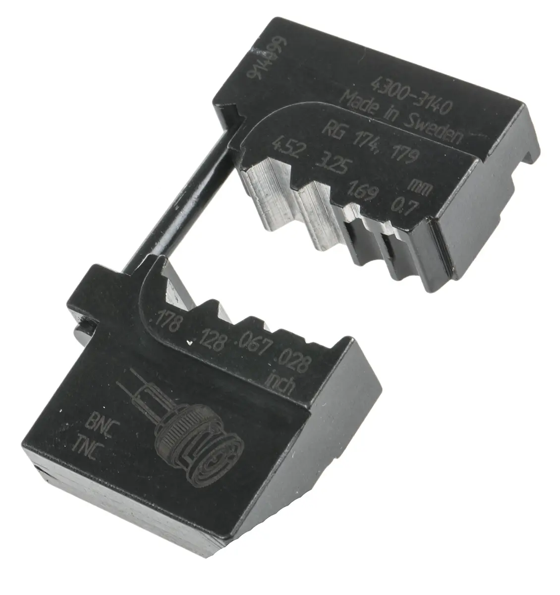 Produktfoto 1 von RS PRO MCT Crimp-Matrizensatz Schwarz, Crimpmatrize
