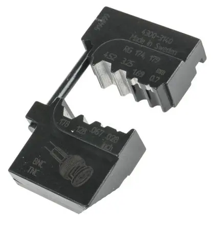 Produktfoto 1 von RS PRO MCT Crimp-Matrizensatz Schwarz, Crimpmatrize