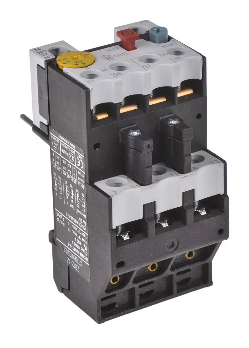 Produktfoto 1 von Eaton ZB Überlastrelais, / 9 to 12 A 6 W 1 Schließer/1 Öffner, 500V ac / 12 A, 120 mm x 45 mm