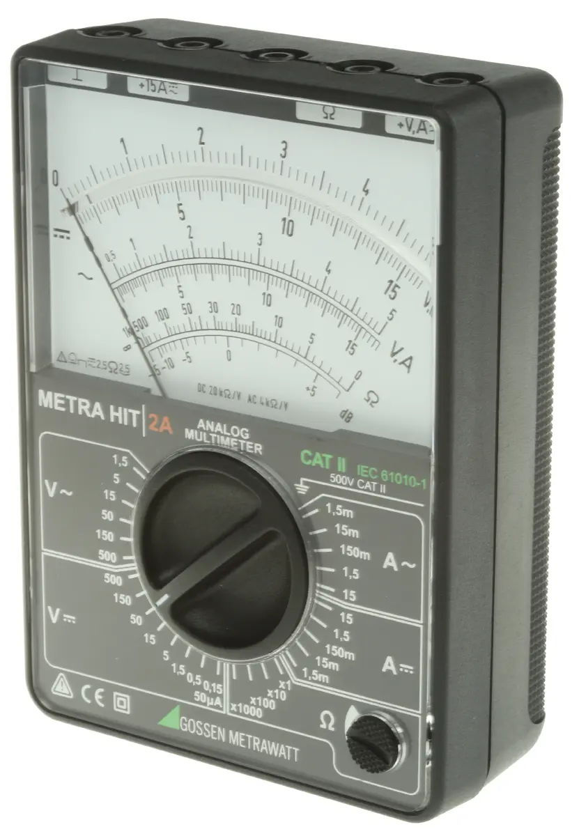 Produktfoto 1 von Gossen Metrawatt METRAHit 2A Tragbar Multimeter 1000 V ac / 15 A 15 A, 1 mΩ 1000 V dc