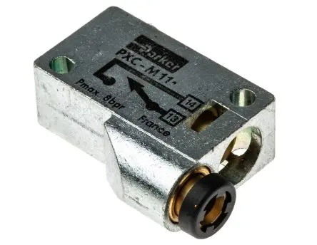 Produktfoto 1 von Parker, Stößel PXC Pneumatik-Steuerventil, manuell, G 4 mm, Metall III B