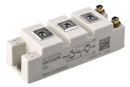 Produktfoto 1 von Semikron Danfoss IGBT-Modul / 265 A, 600 V, 7-Pin SEMITRANS Typ N-Kanal Panel