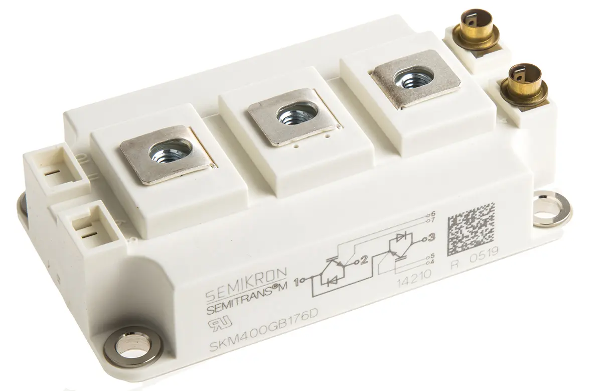Produktfoto 1 von Semikron Danfoss IGBT-Modul / 430 A ±20V max., 1700 V, 7-Pin SEMITRANS3 N-Kanal