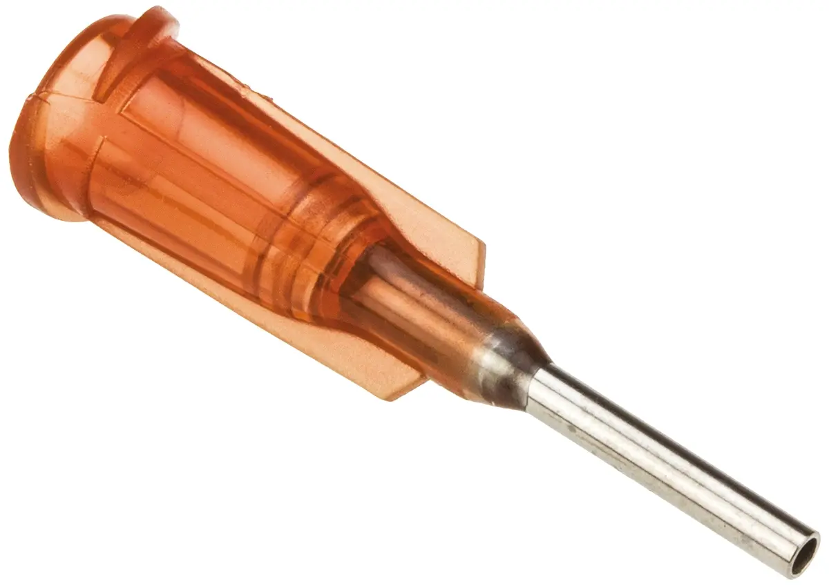 Produktfoto 1 von Metcal Dosierspitze Gerade, Gelb, Größe 15, 12.7 mm, für Spritzen im Luer-Lok-Stil