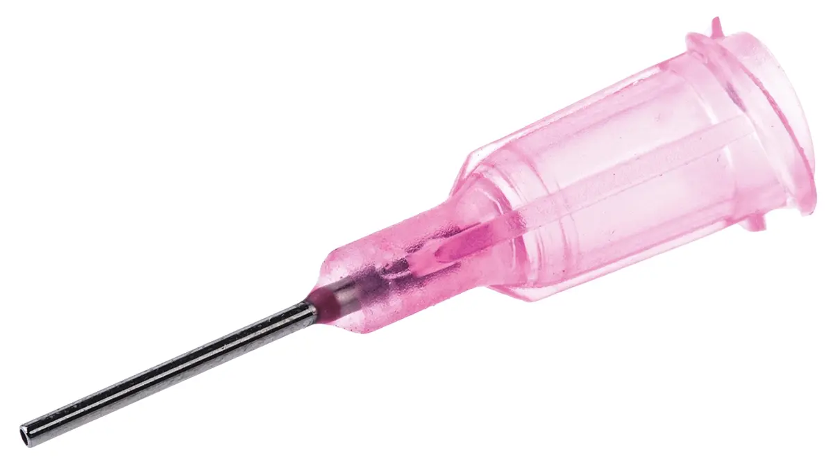 Produktfoto 1 von Metcal Dosierspitze Gerade, Rosa, Größe 20, 12.7 mm, für Luer-Lok-Spritzen