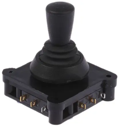 APEM 1000 Joystick, 2-Achsen Tastend, Wechsler, 250 V ac / 5A, IP65 Griff Typ Konisch