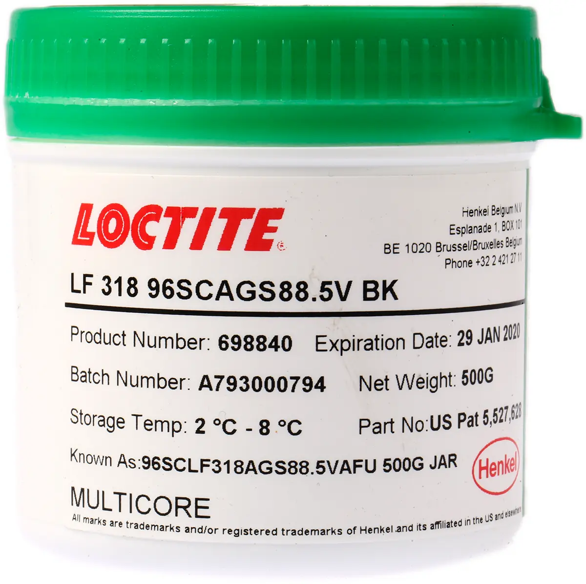 Produktfoto 1 von Multicore Lötpaste Bleifrei, Tube 500 g