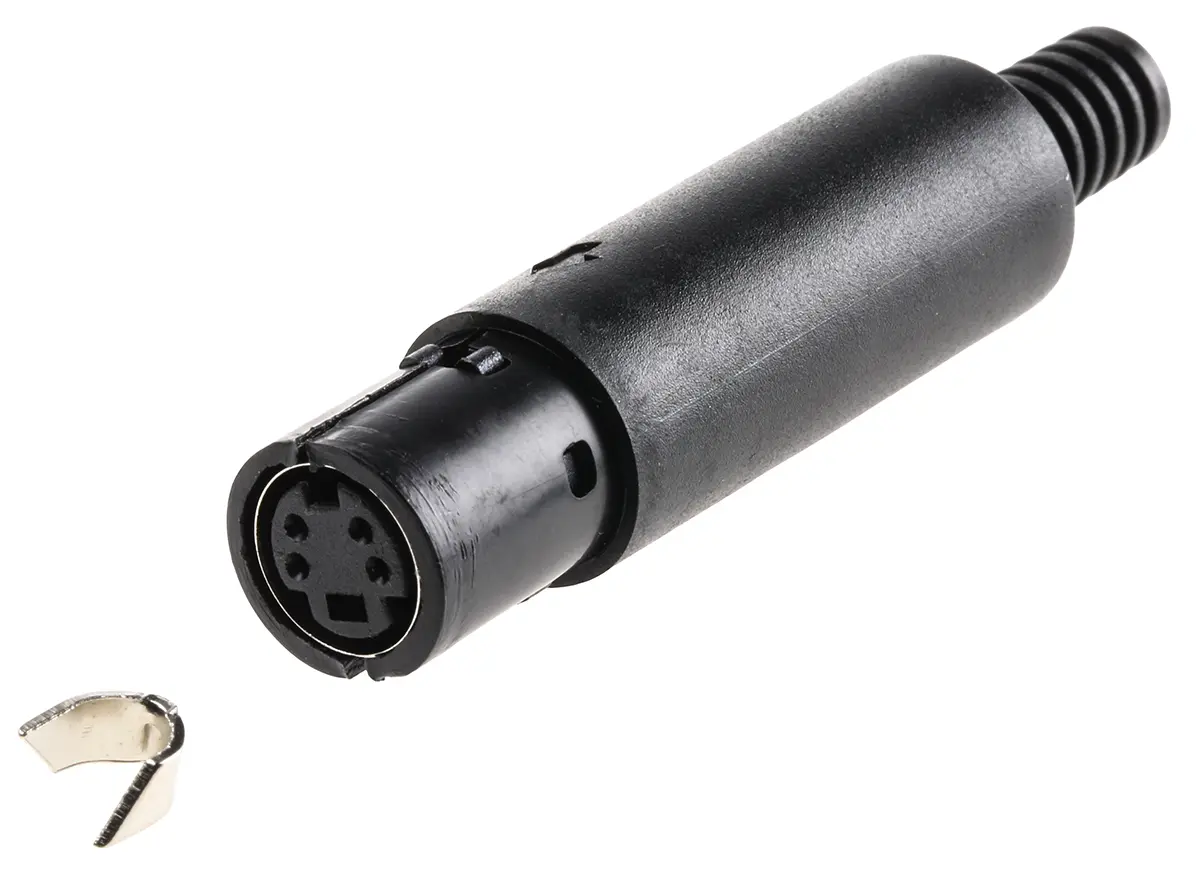 Produktfoto 1 von Lumberg MJ-372 Miniature DIN-Buchse Gerade 4-polig, 100 V ac 1A Kabel Buchse