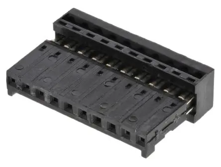 Produktfoto 1 von Wurth Elektronik Autocom IDC-Steckverbinder Buchse, gewinkelt, 10-polig Kabel / 1-reihig, Raster 2.54 mm