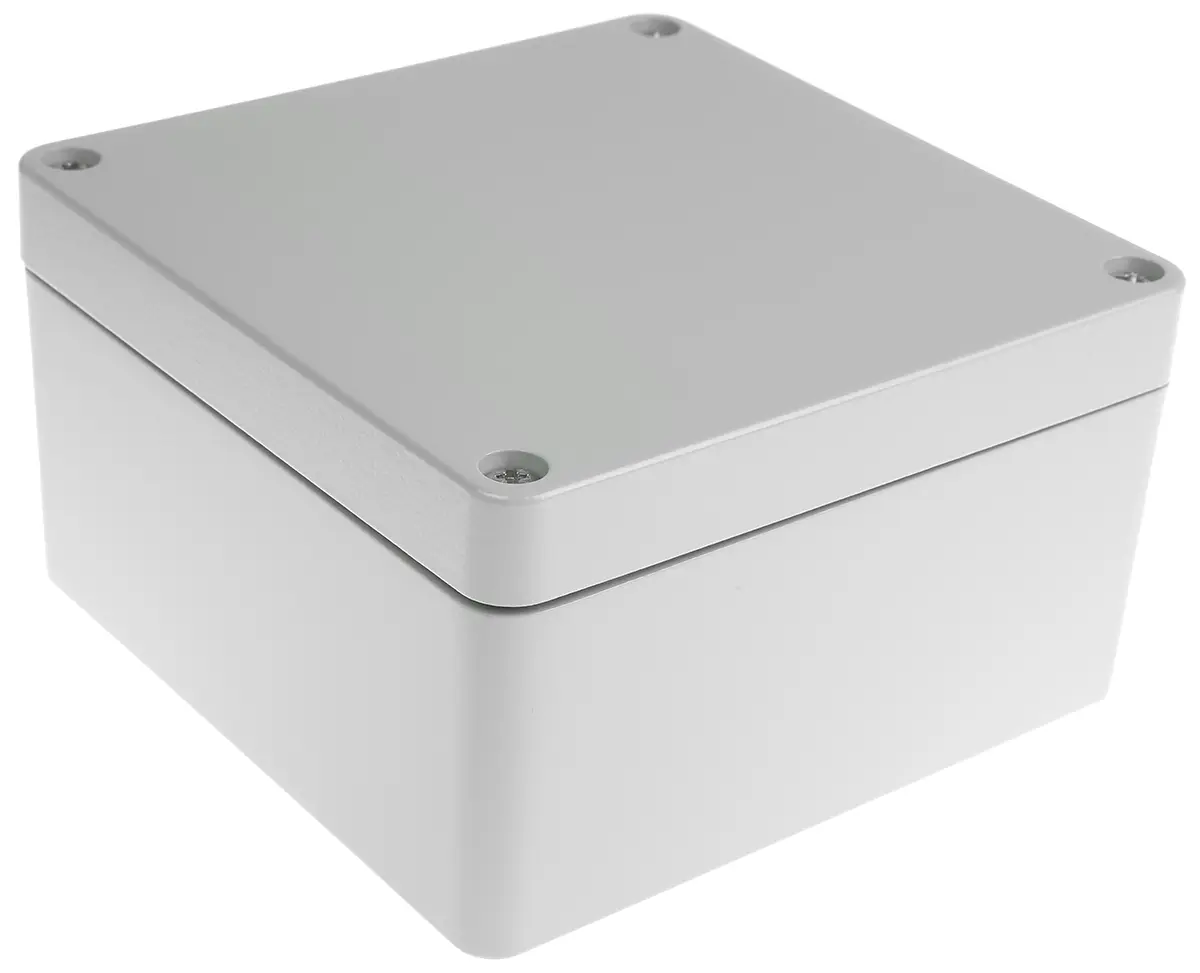 Produktfoto 1 von Rittal GA Aluminiumguss Wandanschlusskasten Grau RAL 7001 IP66, HxBxT 160 mm, 160 mm x 91 mm