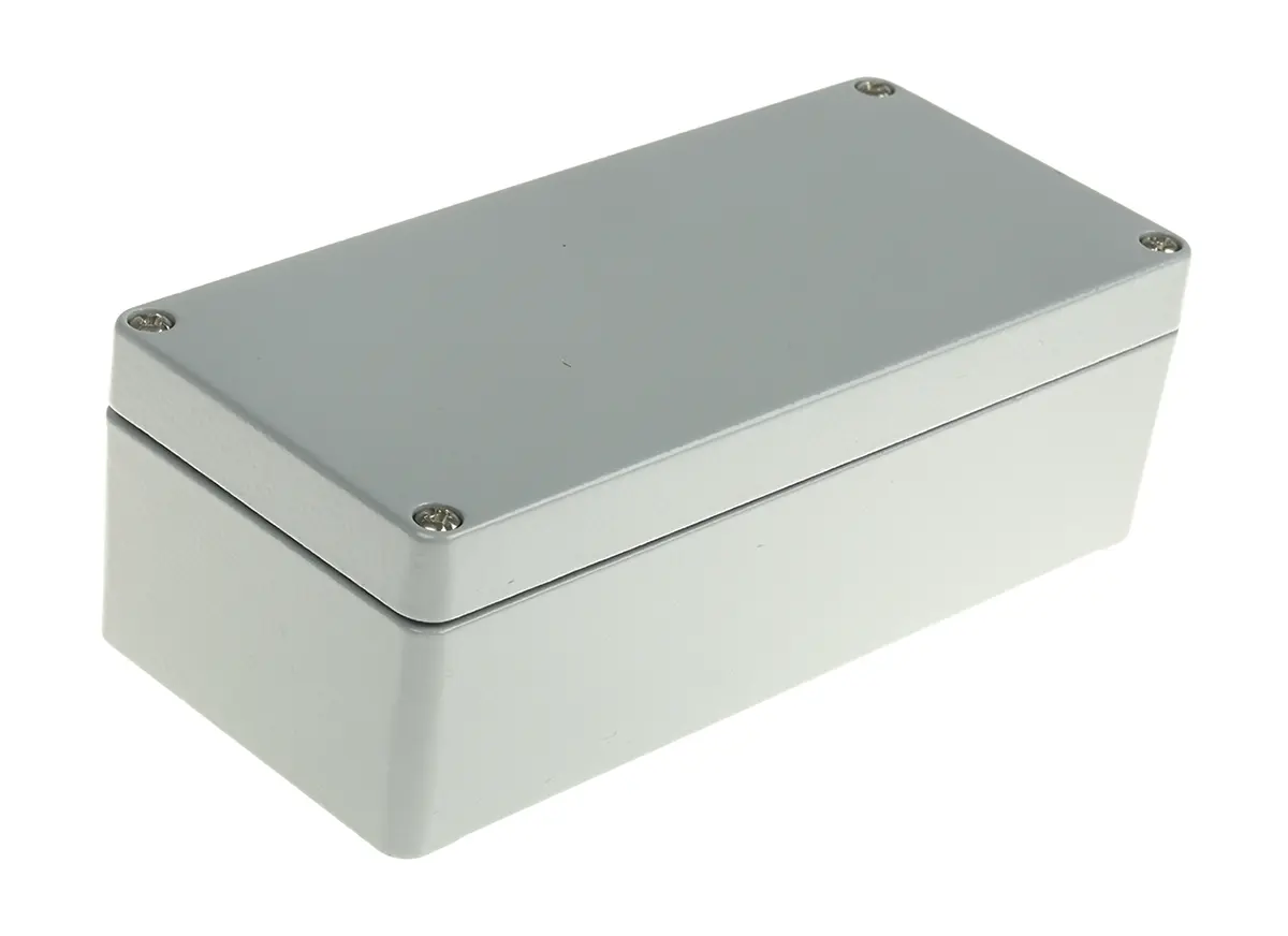 Produktfoto 1 von Rittal GA Aluminiumguss Wandanschlusskasten Schwarz RAL 7001 IP66, HxBxT 80 mm, 175 mm x 57 mm