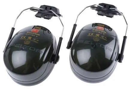 Produktfoto 1 von 3M PELTOR Optime II Helm Helm-Gehörschutzkapseln, 31 dB, EN 352:2020 Schwarz