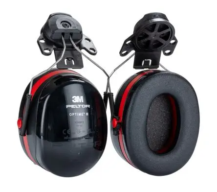 Produktfoto 1 von 3M PELTOR Optime III Helm Helm-Gehörschutzkapseln, 33 dB, EN 352:2020 Schwarz