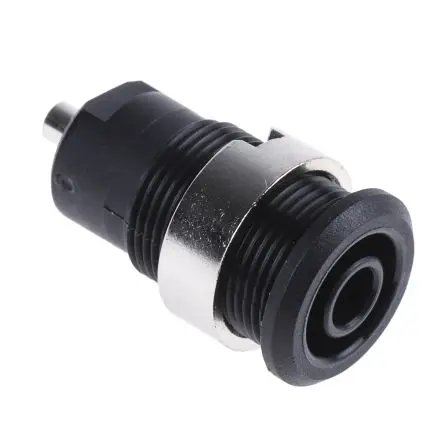 Staubli 4 mm Buchse Schwarz Buchse für Laborstecker, Kontakt Nickel, 1000V 24A Lot