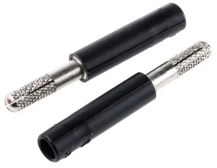 Produktfoto 1 von Staubli Prüfsteckverbinder-Adapter Schwarz Kupferzinklegierung Nickel 1kV