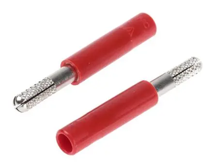 Produktfoto 1 von Staubli Prüfsteckverbinder-Adapter Rot Messing Nickel 1kV