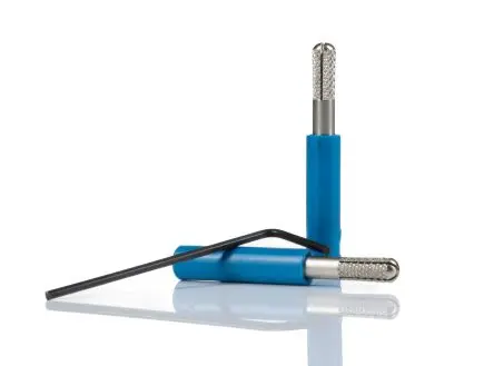 Produktfoto 1 von Staubli Prüfsteckverbinder-Adapter Blau Messing Nickel 1kV