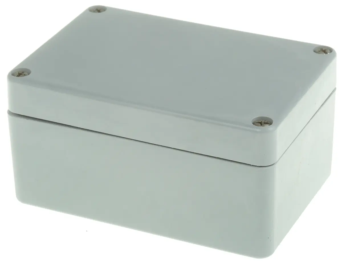 Produktfoto 1 von Fibox Euronord II; Gehäuse; Polyester; Grau; IK08 IP65 Breite 75 mm Höhe 55 mm Länge 110 mm