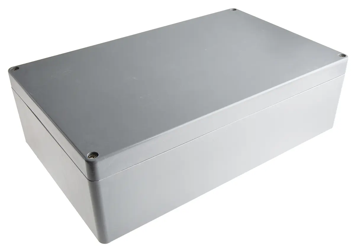 Produktfoto 1 von Fibox Euronord II; Gehäuse; Polyester; Grau; IK08 IP40, IP66 Breite 250 mm Höhe 120 mm Länge 402 mm