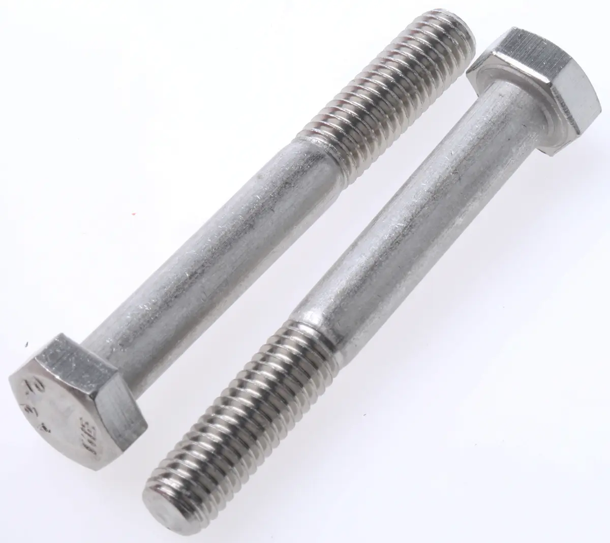 Produktfoto 1 von RS PRO M20 x 1.25 mm Sechskantschraube, Edelstahl glatt, DIN 931