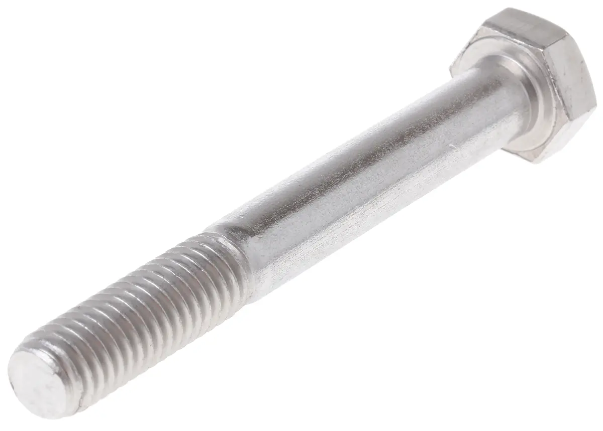 Produktfoto 1 von RS PRO M20 x 1.25 mm Sechskantschraube, Edelstahl glatt, DIN 931