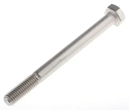 Produktfoto 1 von RS PRO M8 x 90 mm Sechskantschraube, Edelstahl glatt, DIN 931
