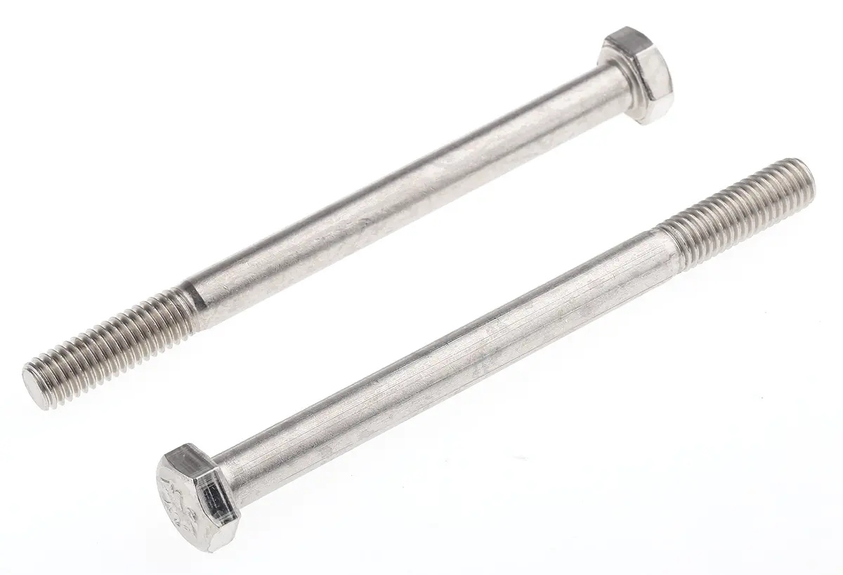 Produktfoto 1 von RS PRO M20 x 1.25 mm Sechskantschraube, Edelstahl glatt, DIN 931